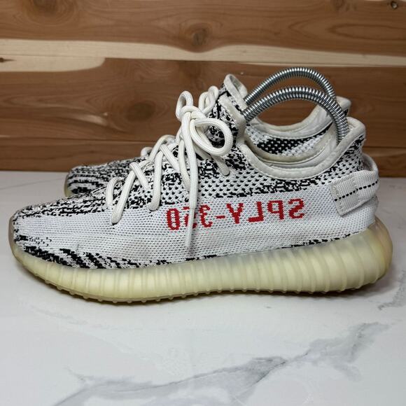 Adidas Men's Yeezy Boost 350 V2 'Zebra' Streetwear (CP9654) Size 7 US - Picture 4 of 16
